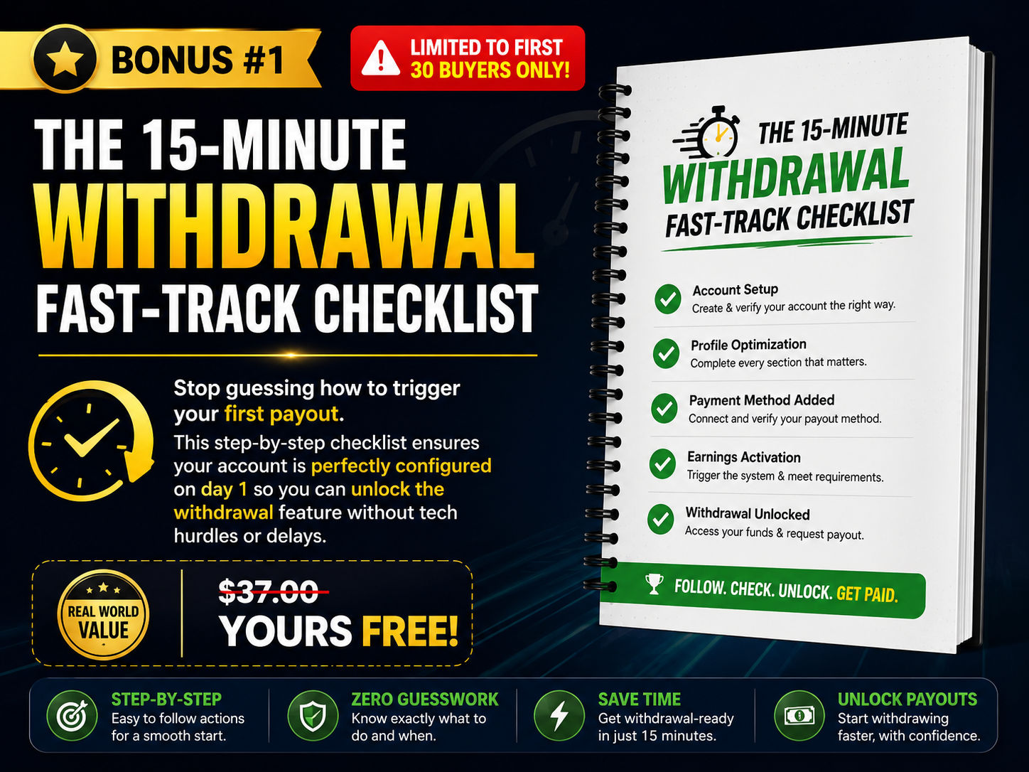Bonus 1 - 15-Minute Withdrawal Fast-Track Checklist