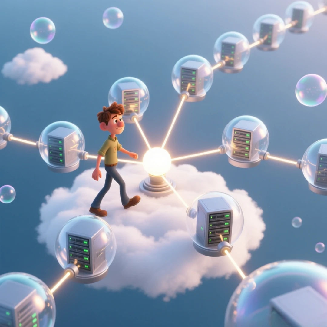 Elasticidad en la nube: servidores que aparecen y desaparecen según el tráfico
