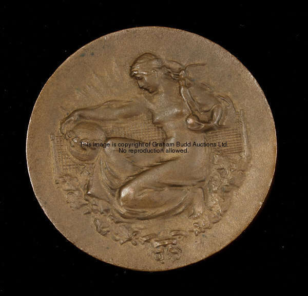 The Lawn Tennis Championships, Wimbledon, 1960: a bronze ladies singles semi-finalist's medal, the o...