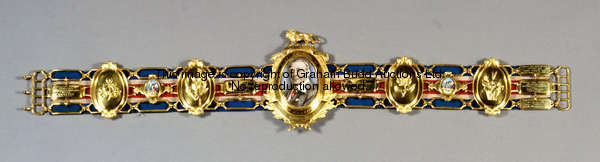 A silver-gilt and enamel Lord Lonsdale Challenge Boxing Belt awarded to Bunny Sterling, hallmarked M...