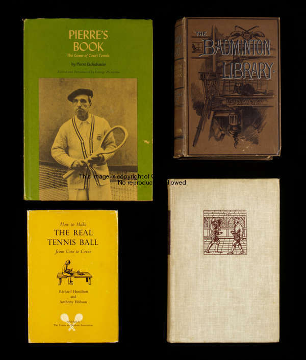 Sixteen various volumes on racquet sports from the Negretti library, Lonsdale & Badminton Library pu...