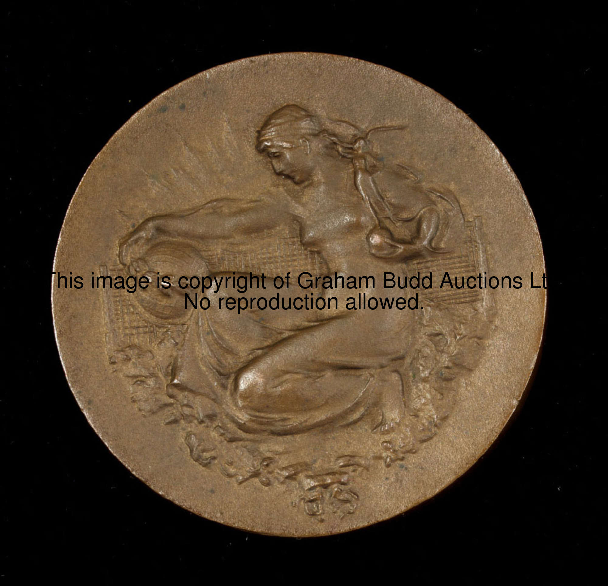 The Lawn Tennis Championships, Wimbledon, 1960: a bronze ladies singles semi-finalist's medal, the o...