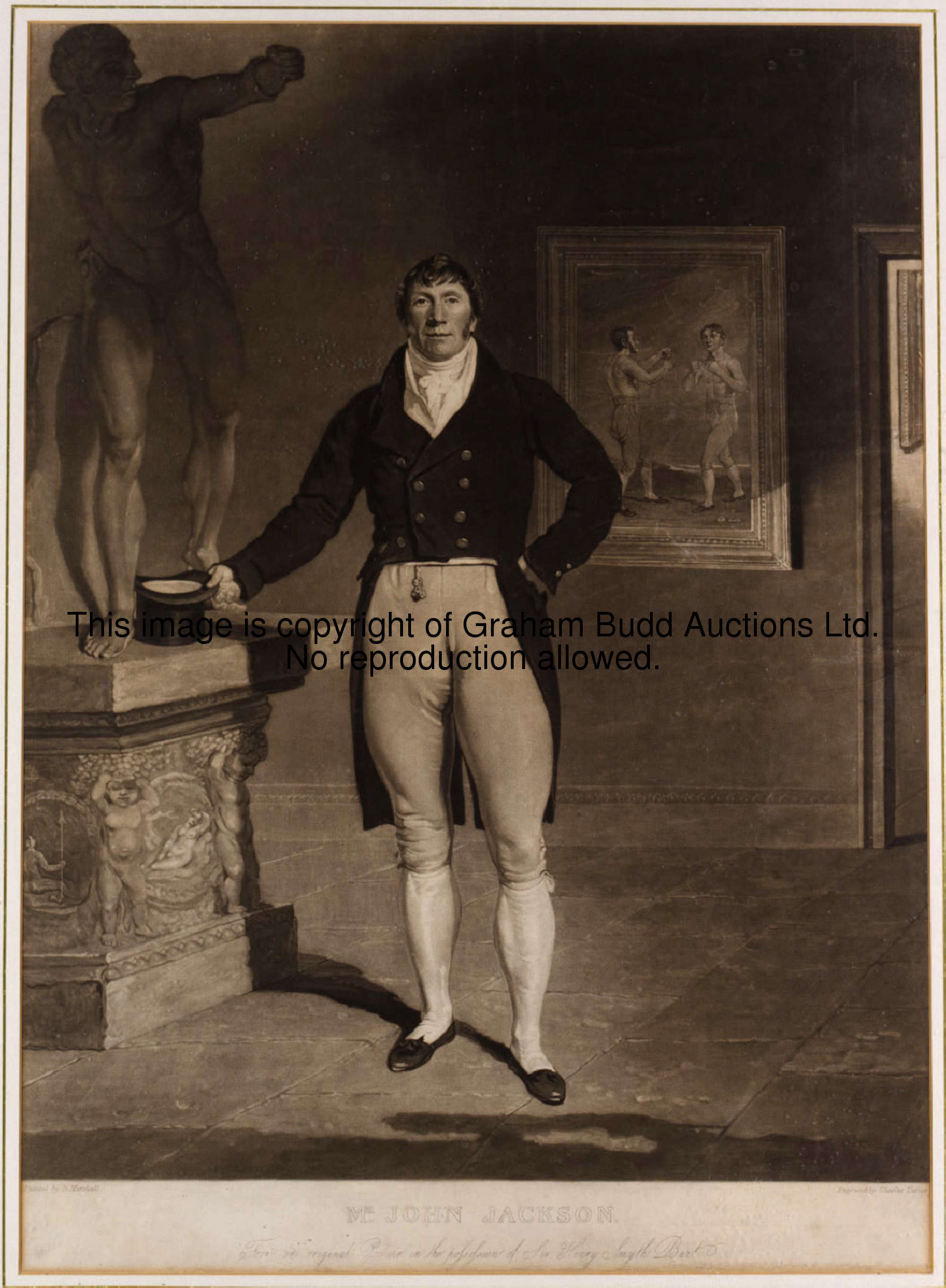After Ben Marshall JOHN JACKSON a mezzotint engraved by Charles Turner, published by H.W. Billington...