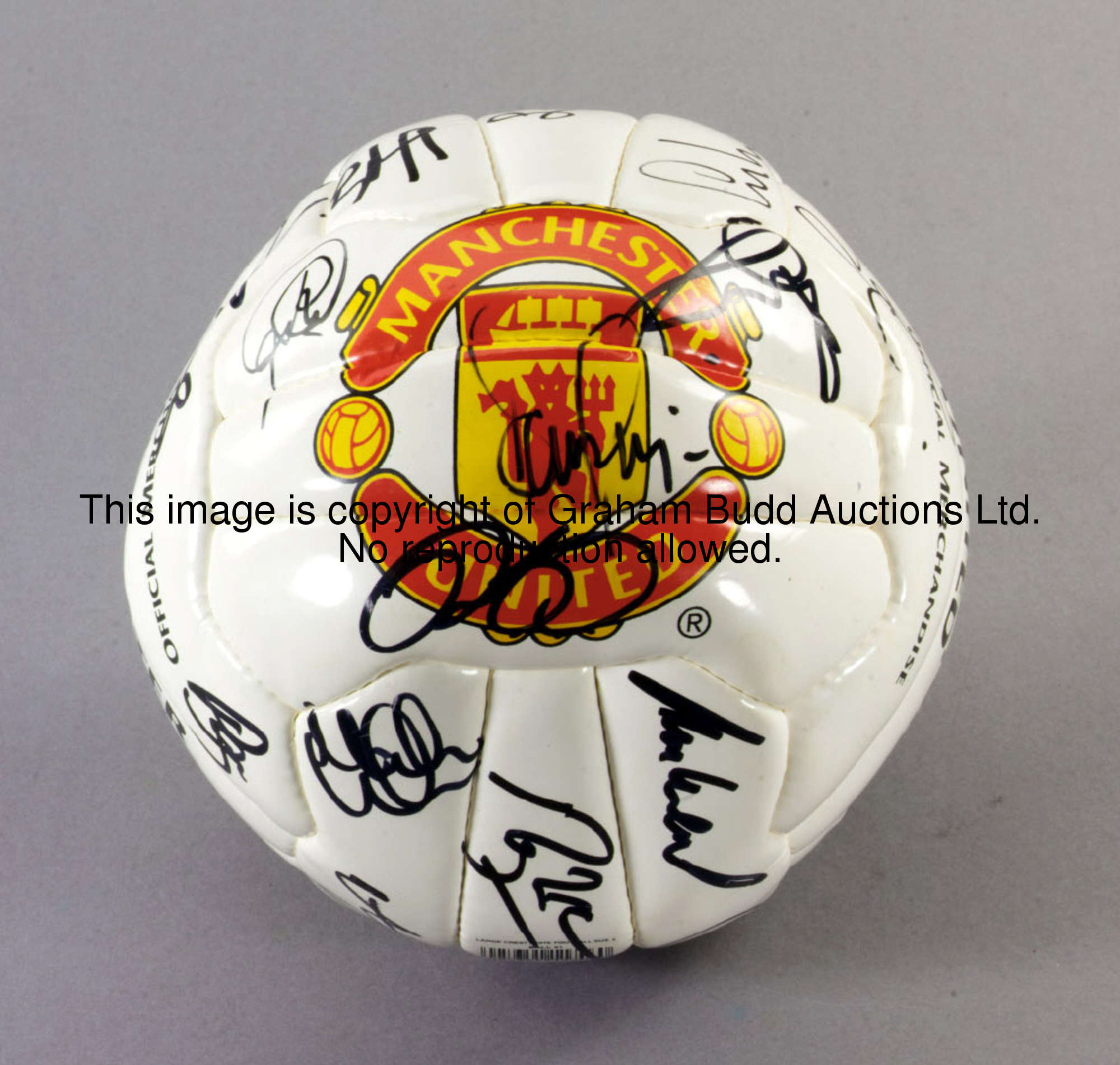 A signed Manchester United football, season 1998-1999