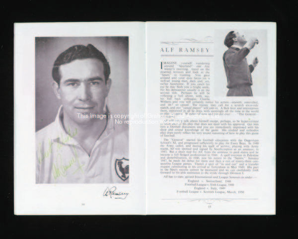 An autographed copy of the booklet The Spurs of 1950, containing 27 signatures of players & official...