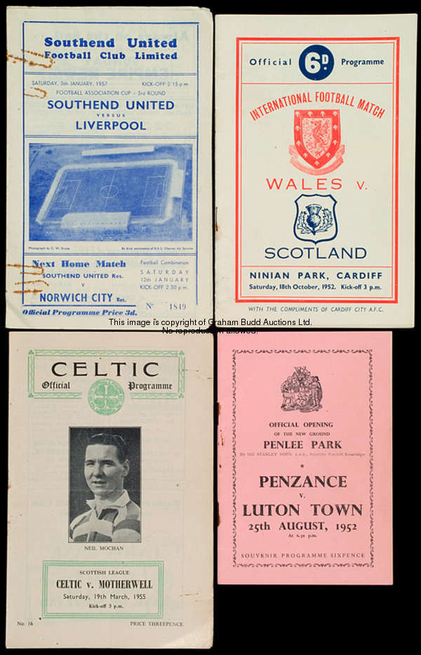 A collection of programmes dating from the late 1940s/1950s, with a broad representation of English ...