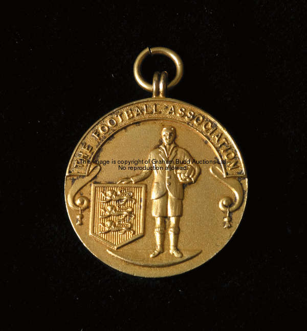 A silver-gilt F.A. Cup final referee's medal, hallmarked 1955 but undated, inscribed THE FOOTBALL AS...