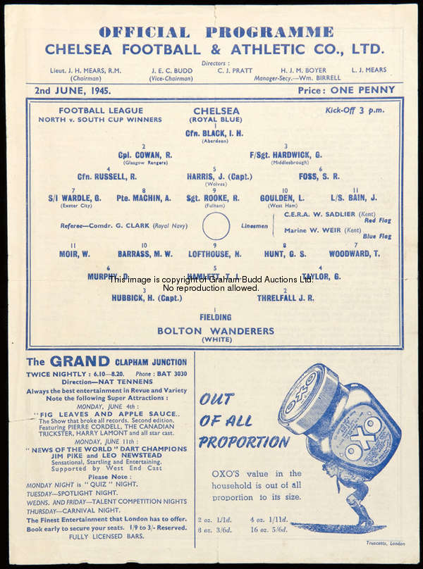 A 1948 F.A. Cup final programme