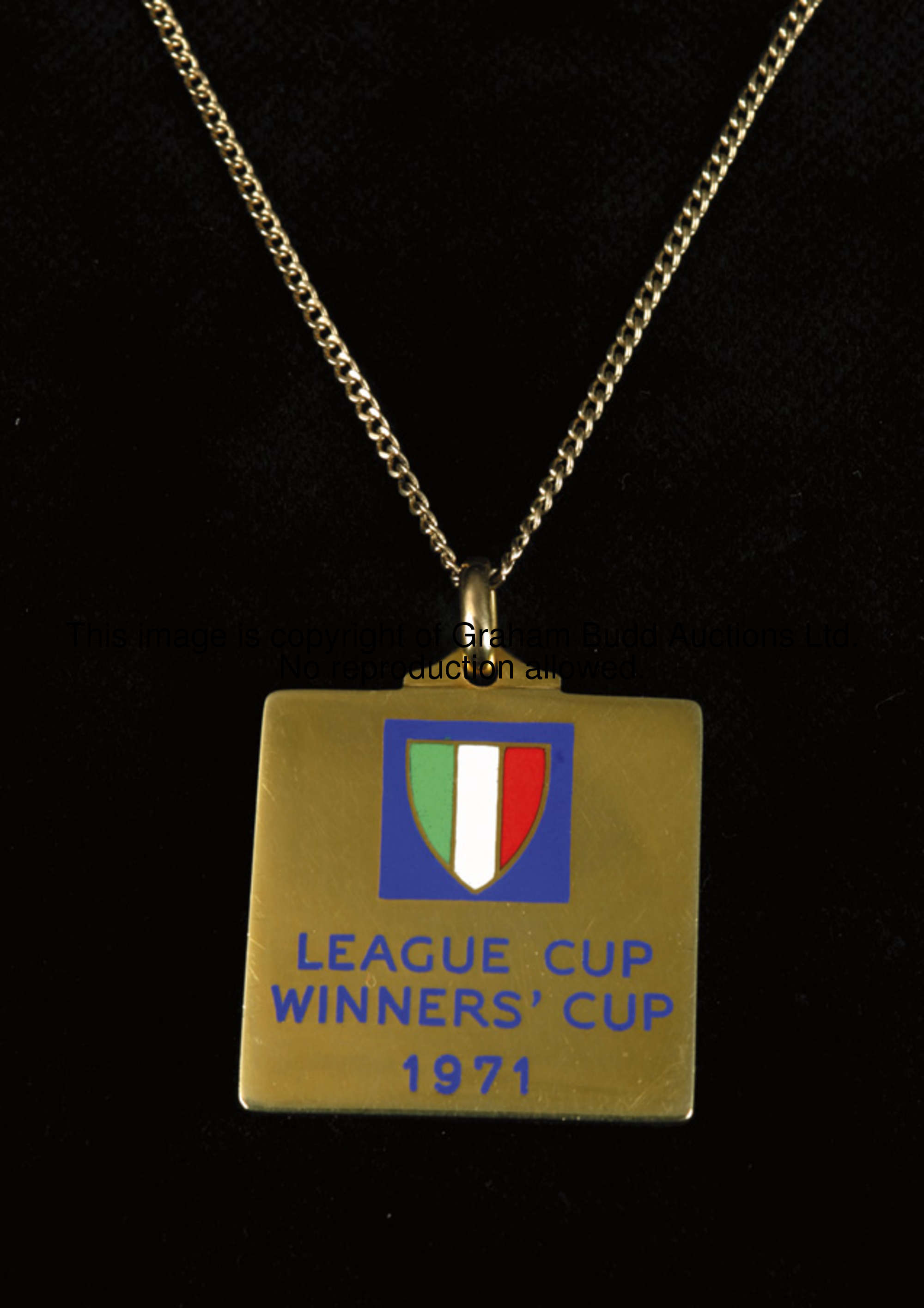 A .750 continental gold & enamel Anglo-Italian League Cup Winners' Cup winner's medal 1971-72, the o...