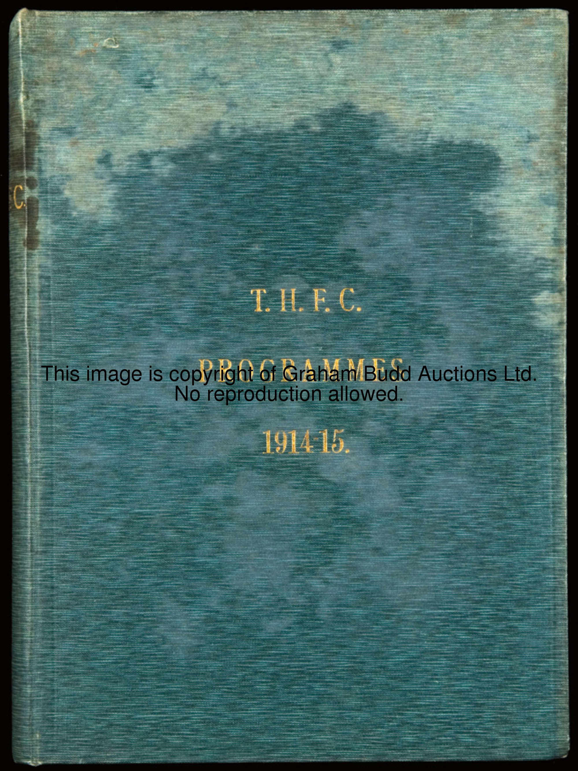A bound volume of Tottenham Hotspur programmes season 1914-15, 48 programmes, first-team and reserve...