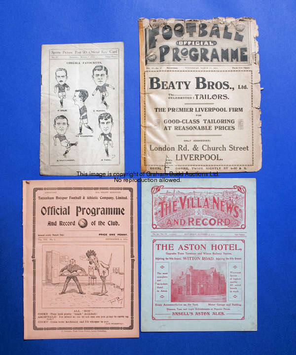 Tottenham Hotspur v Chelsea programme 5th September 1914 