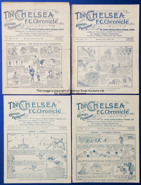 The scarce Chelsea v Newcastle United programme 5th February 1921, Vol. XVI issue No.27  For reasons...