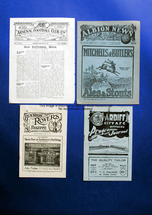 Blackburn Rovers v Chelsea programme 25th August 1923  illustrated bottom left 