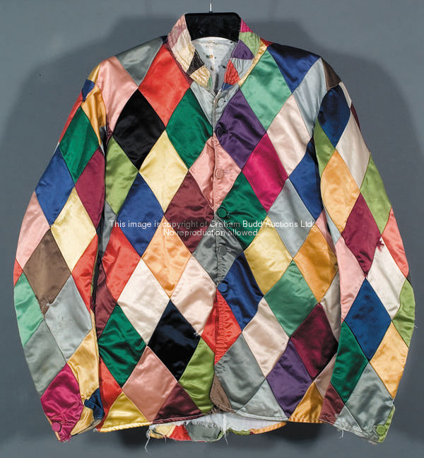 A 1950s jockey's jacket in the famous Crazy Quilt colours, by Boyce & Rogers of Newmarket  These col...