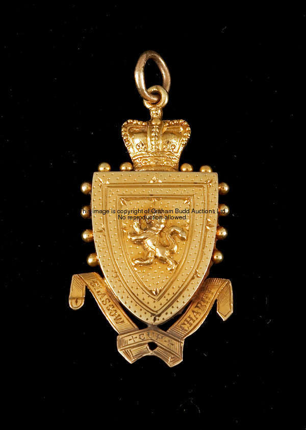 A Glasgow Charity Cup winner's medal season 1877-78, inscribed GLASGOW CHARITY CUP, J.T. RICHMOND, Q...