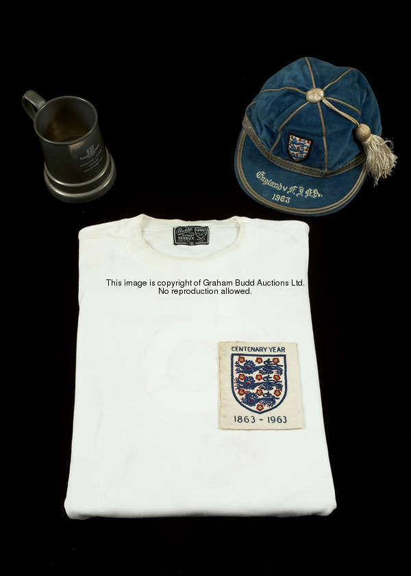 A group of memorabilia relating to Maurice Norman's participation in the F.A. Centenary Match at Wem...