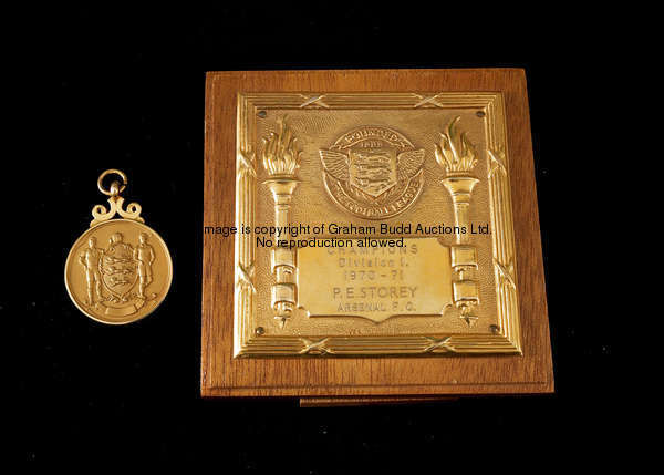 Peter Storey's Arsenal 1970-71 double-winning medals, comprising: a 9ct. gold F.A. Cup winner's meda...