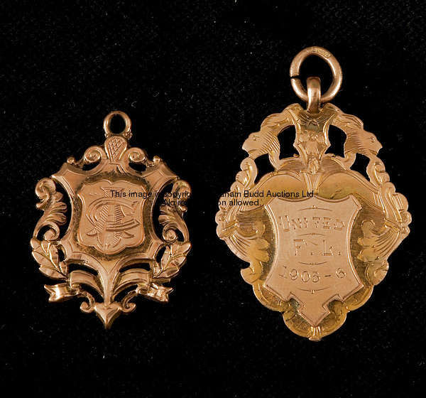 A 9ct. gold Birmingham & District F.L. winner's medal won by Aston Villa's appropriately named C. As...