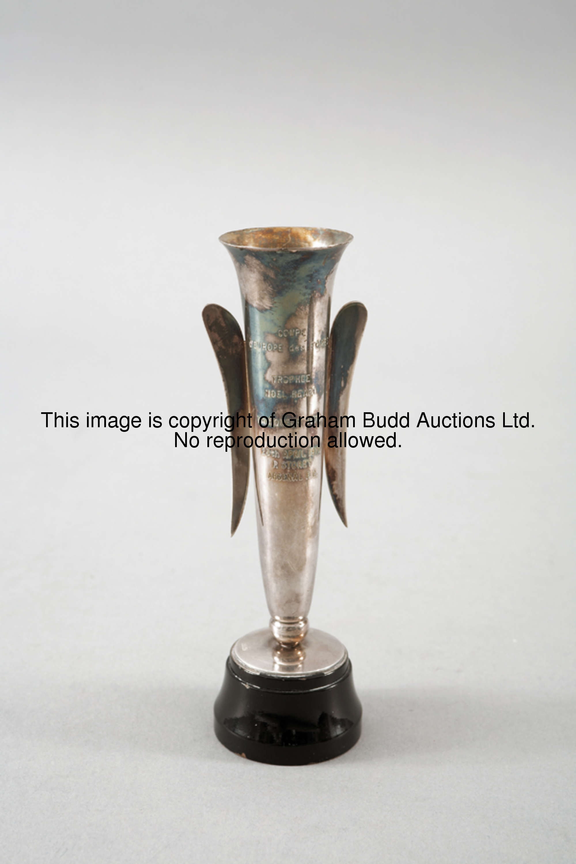 Peter Storey's winner's presentation for the 1970 FAIRS Cup, in the form of a continental miniature ...