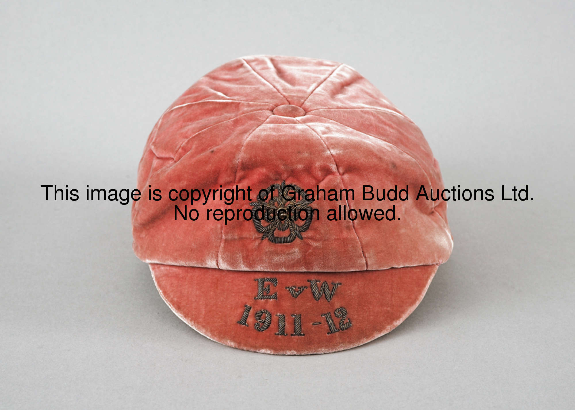 A rose England v Wales amateur international cap season 1911-12  The original recipient of this cap ...