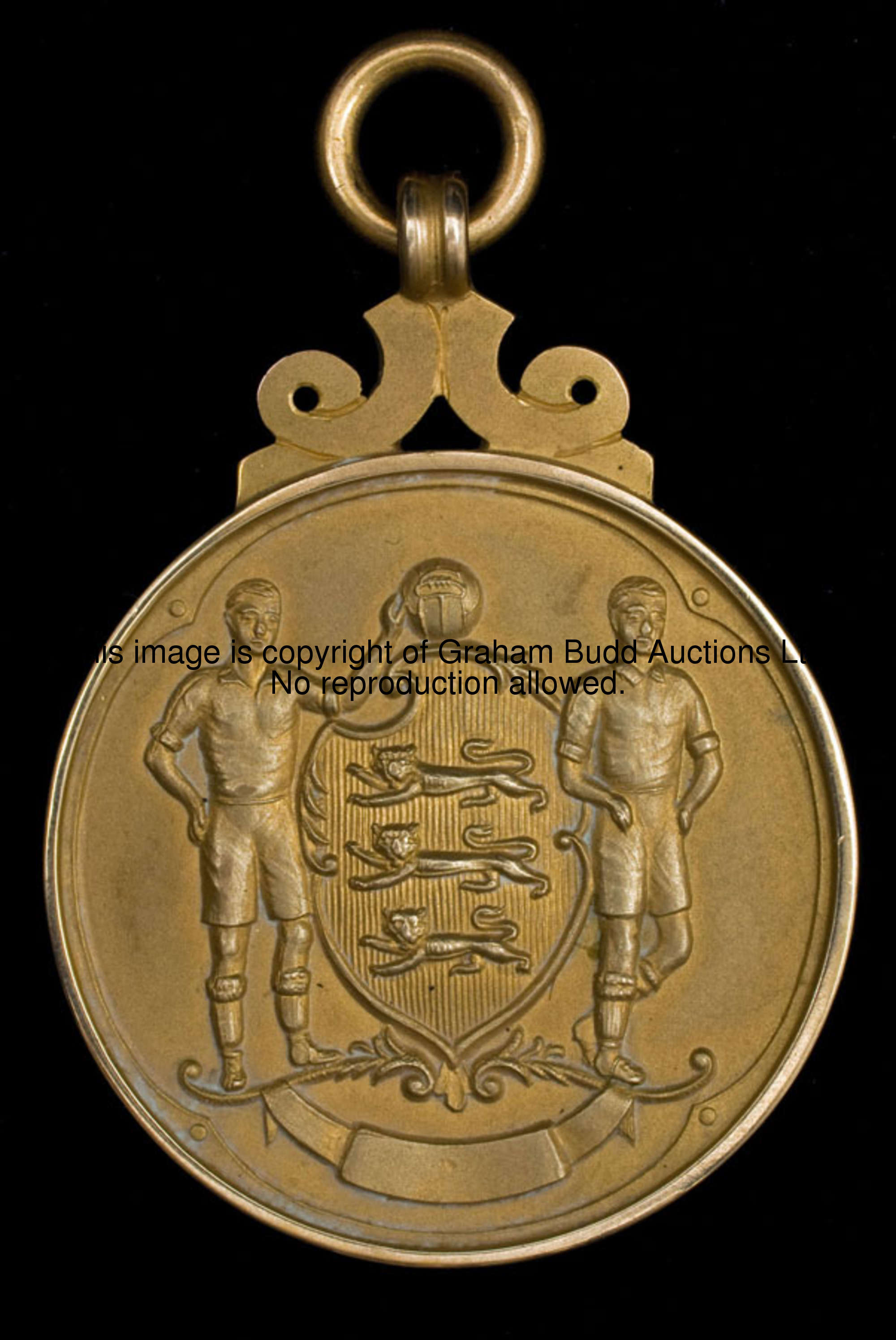 A 9ct. gold F.A. Cup winner's medal season 1961-62, the reverse inscribed The Football Association C...