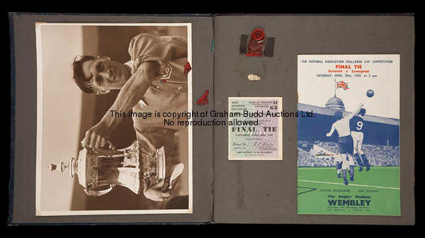 A group of Arsenal scrap books dating between the 1930s and 1950s, mostly pasted with press cuttings...