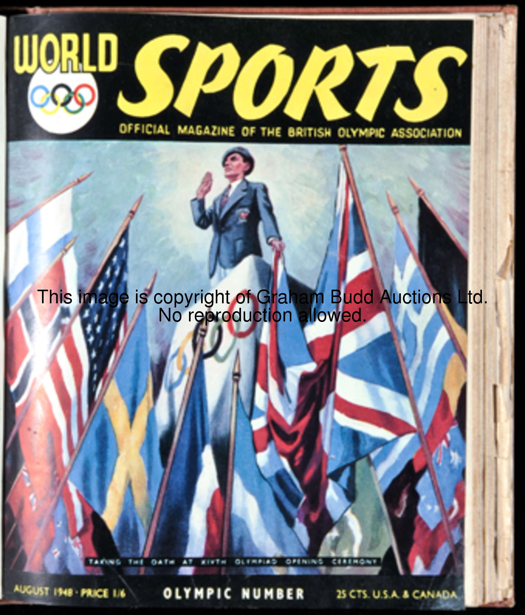 World Sports magazine, publisher bound starting at Vol.13 No.1 December 1947 and through to 1956 (wi...