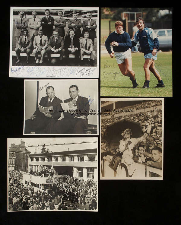 A fine collection of 316 Tottenham Hotspur original press photographs, ranging from pre-war examples...