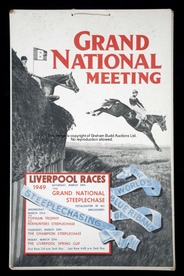 18 Grand National Meeting posters, for 1949, 1951 to 1953 inclusive, 1955, 1956, 1960, 1961, 1963, 1...