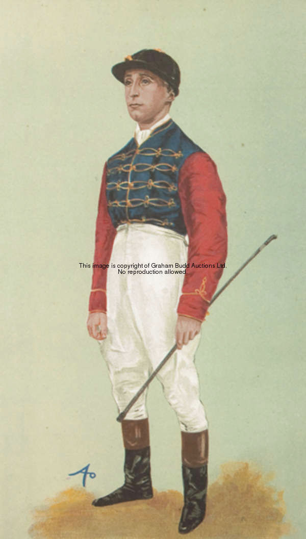 A group of 18 Vanity Fair prints of jockeys, by Spy, Lib, & Ao, subjects comprising Johnny Osborne, ...