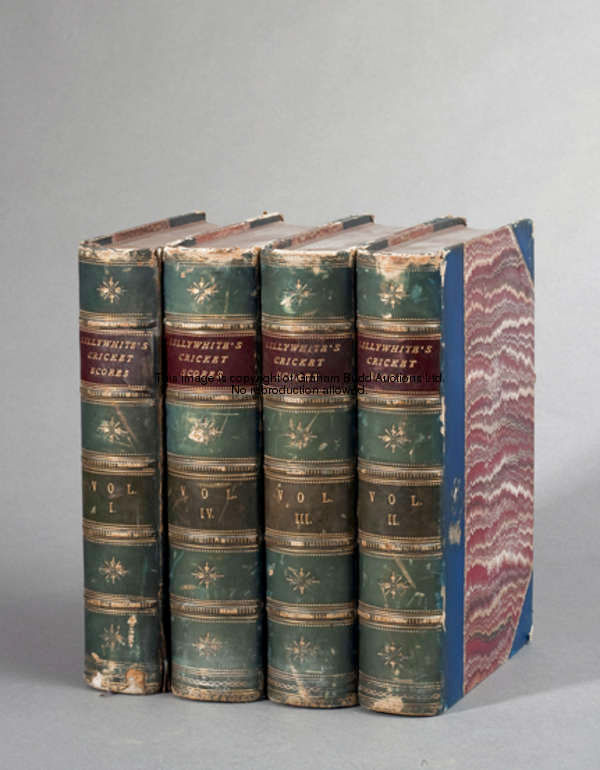 Frederick Lillywhite's Cricket Scores and Biographies, vols 1 to 4, covering the period 1772 to 1854...