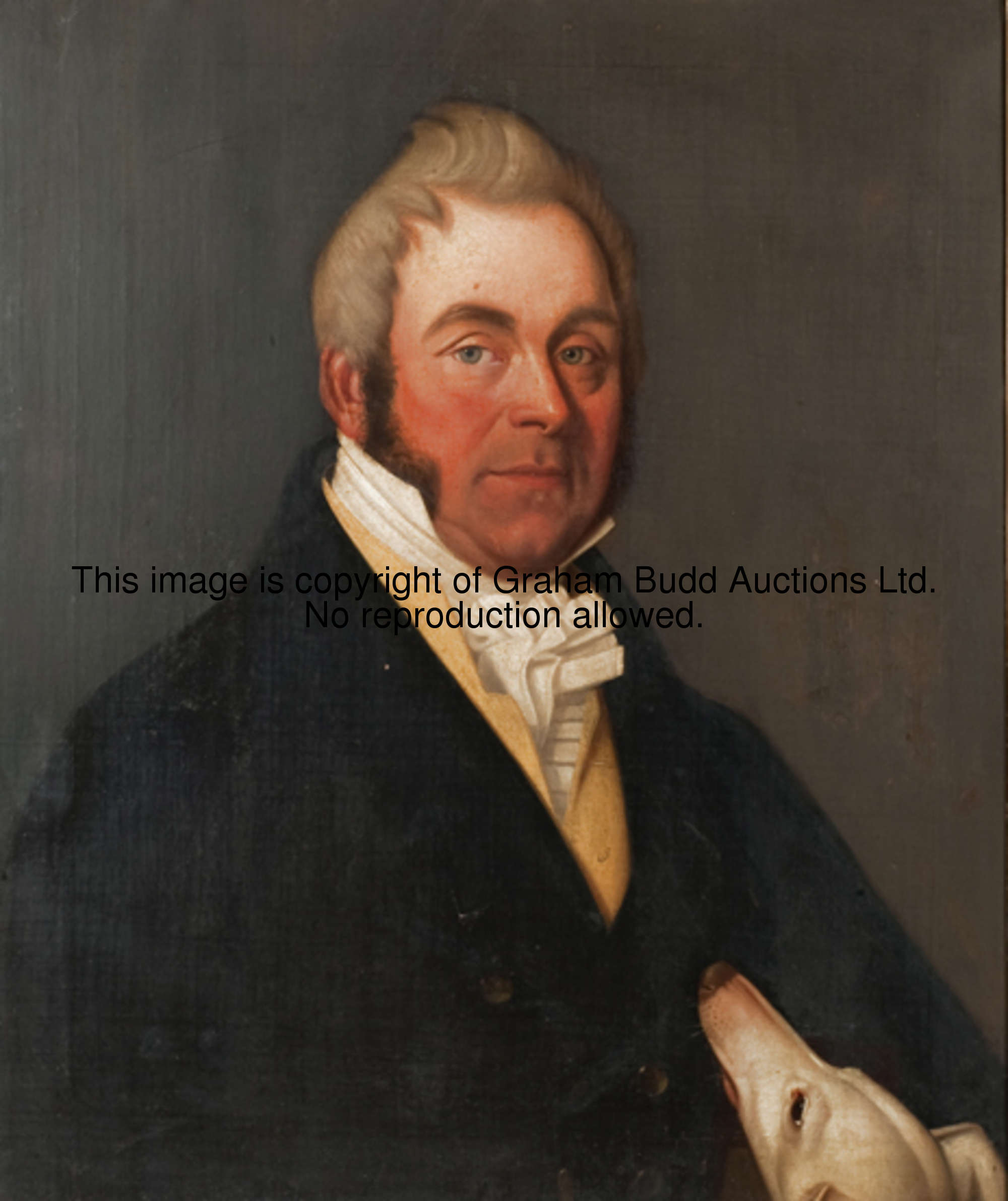 Attributed to Sir George Hayter (1792-1871) PORTRAIT OF THOMAS GOODLAKE ESQ. oil on canvas, gilt pic...