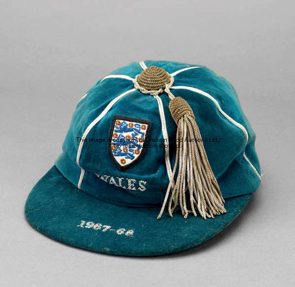 A blue England v Wales international cap season 1967-68, inscribed WALES, 1967-68  provenance: The C...