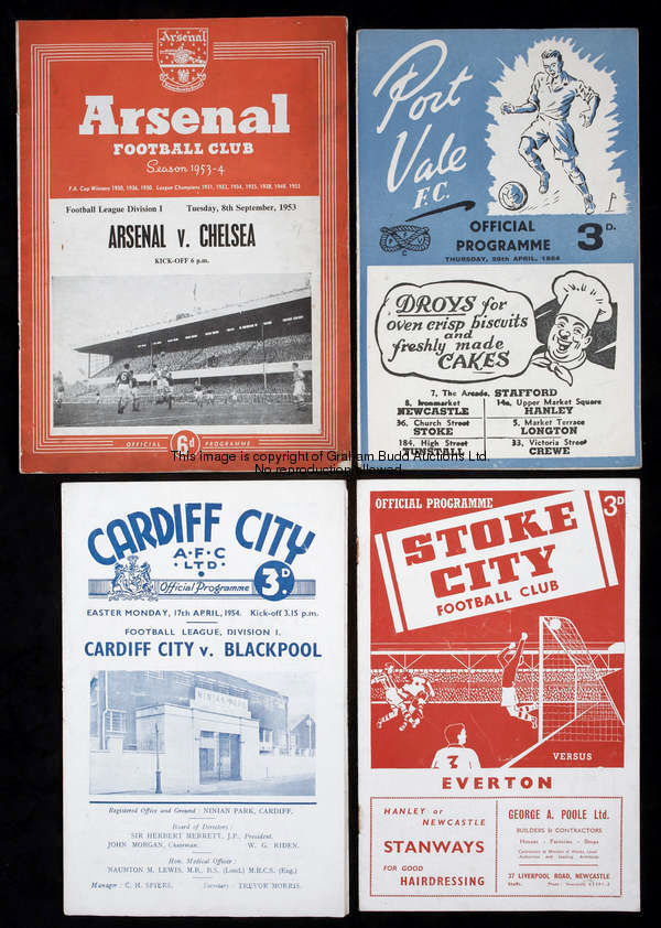 97 programmes with home representation of 78 different Football League clubs in season 1953-54