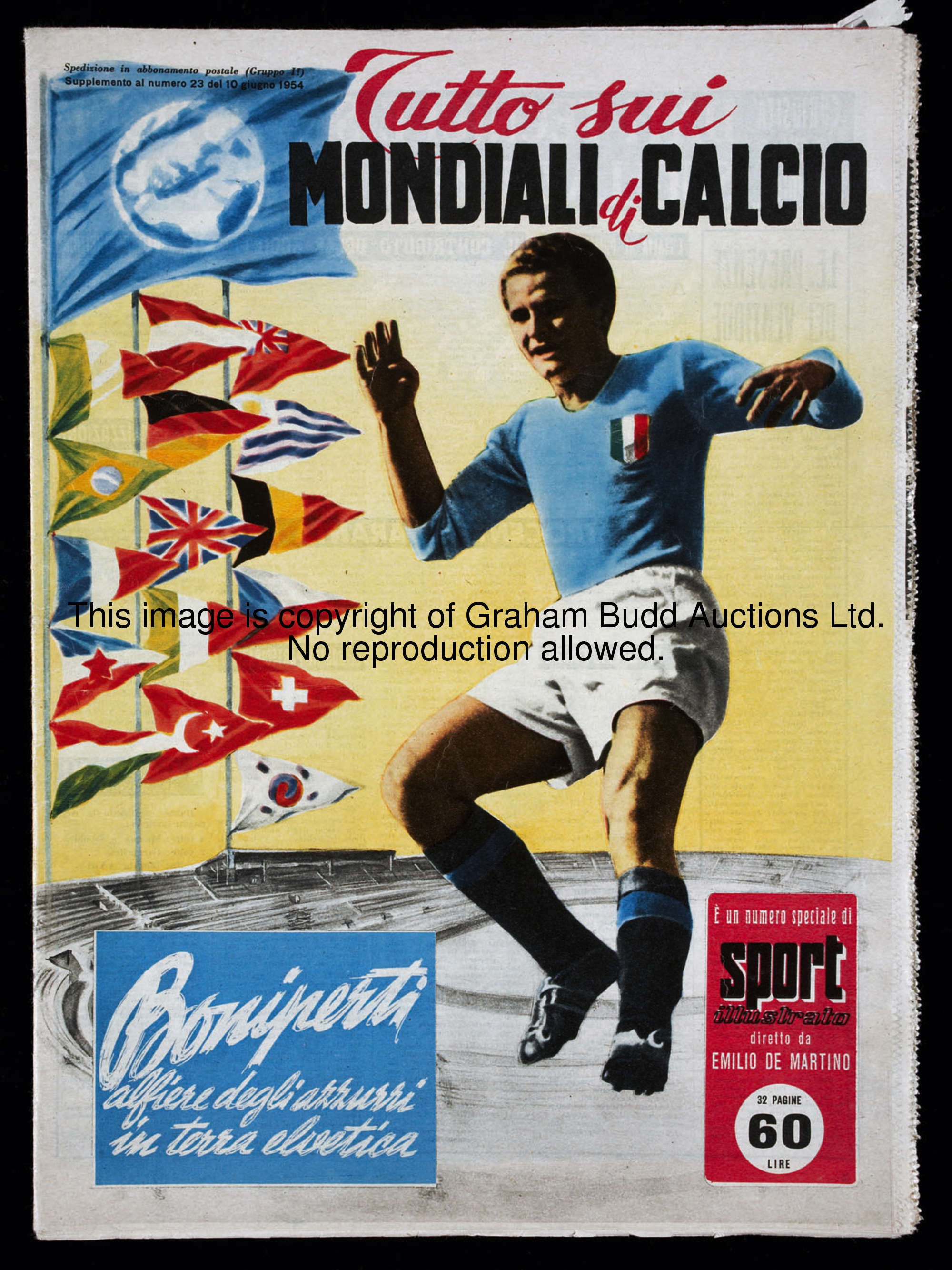 Six Italian magazines with coverage of the 1934 World Cup, Il Calcio Illustrato, 3 editions, 23 & 30...