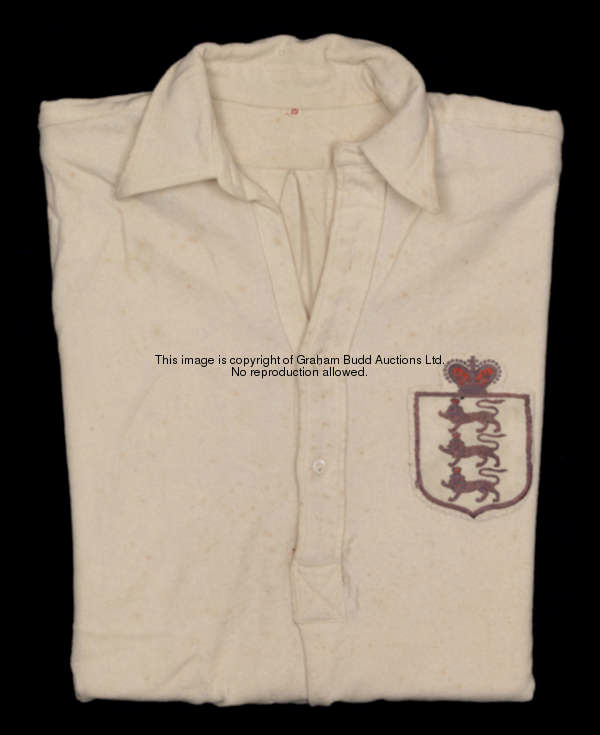 John Goodall's England shirt circa 1888 (one of the earliest England shirts ever to be offered at au...