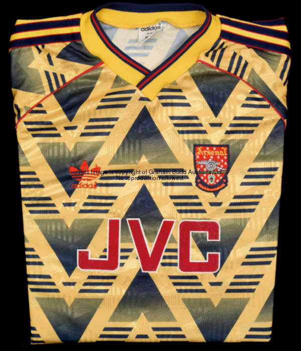 A full Arsenal No.11 'bruised banana' kit from the inaugural F.A. Premier season 1992-93, comprising...