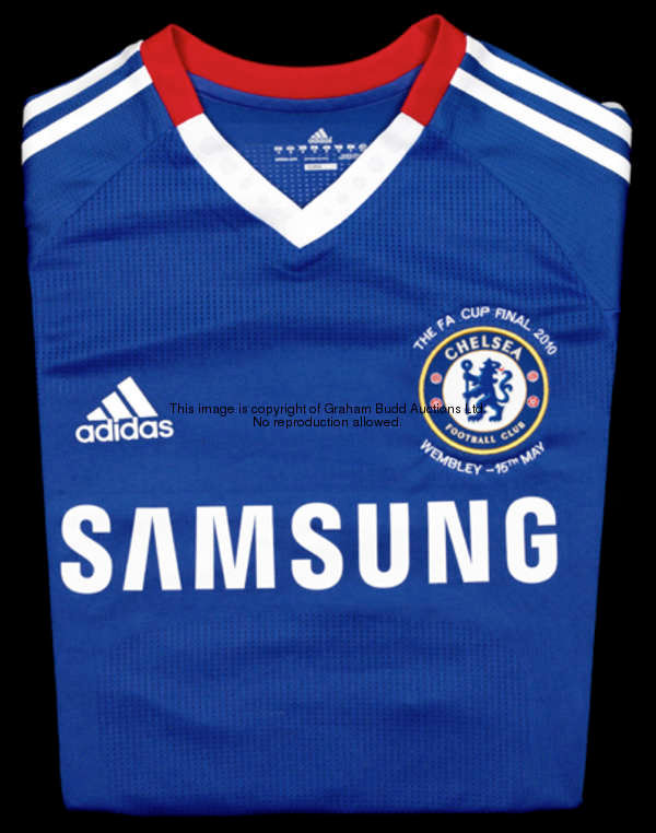 Kalou: A blue Chelsea No.21 2010 F.A. Cup final jersey, long-sleeved, inscribed THE FA CUP FINAL 201...