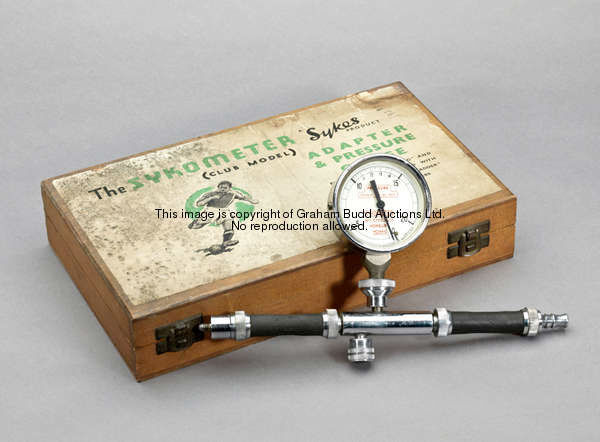 The 'Sykometer' football adapter & pressure gauge by William Sykes Ltd of Horbury, Yorkshire, Club M...