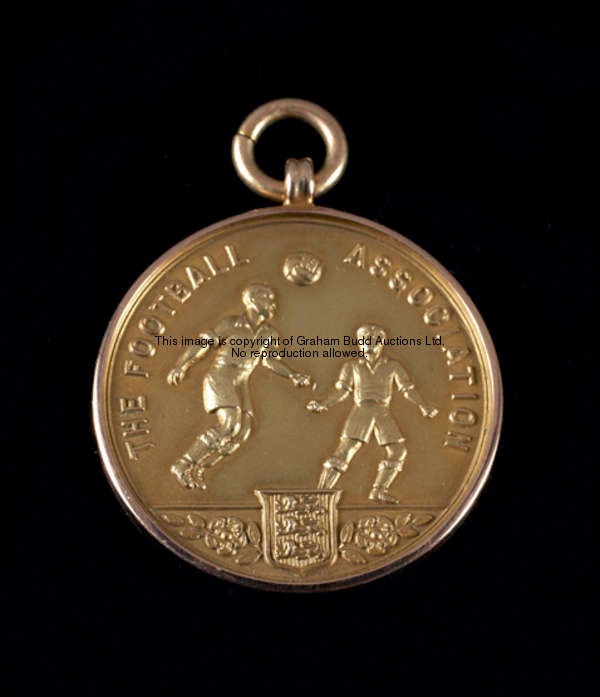 Ralph Banks' 1953 F.A. Cup runners-up medal, inscribed THE FOOTBALL ASSOCIATION, CHALLENGE CUP, RUNN...