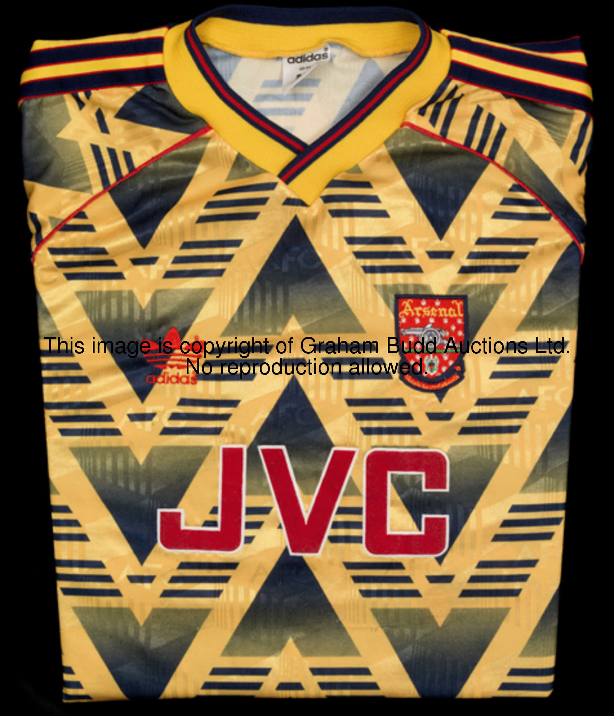 A full Arsenal No.11 'bruised banana' kit from the inaugural F.A. Premier season 1992-93, comprising...