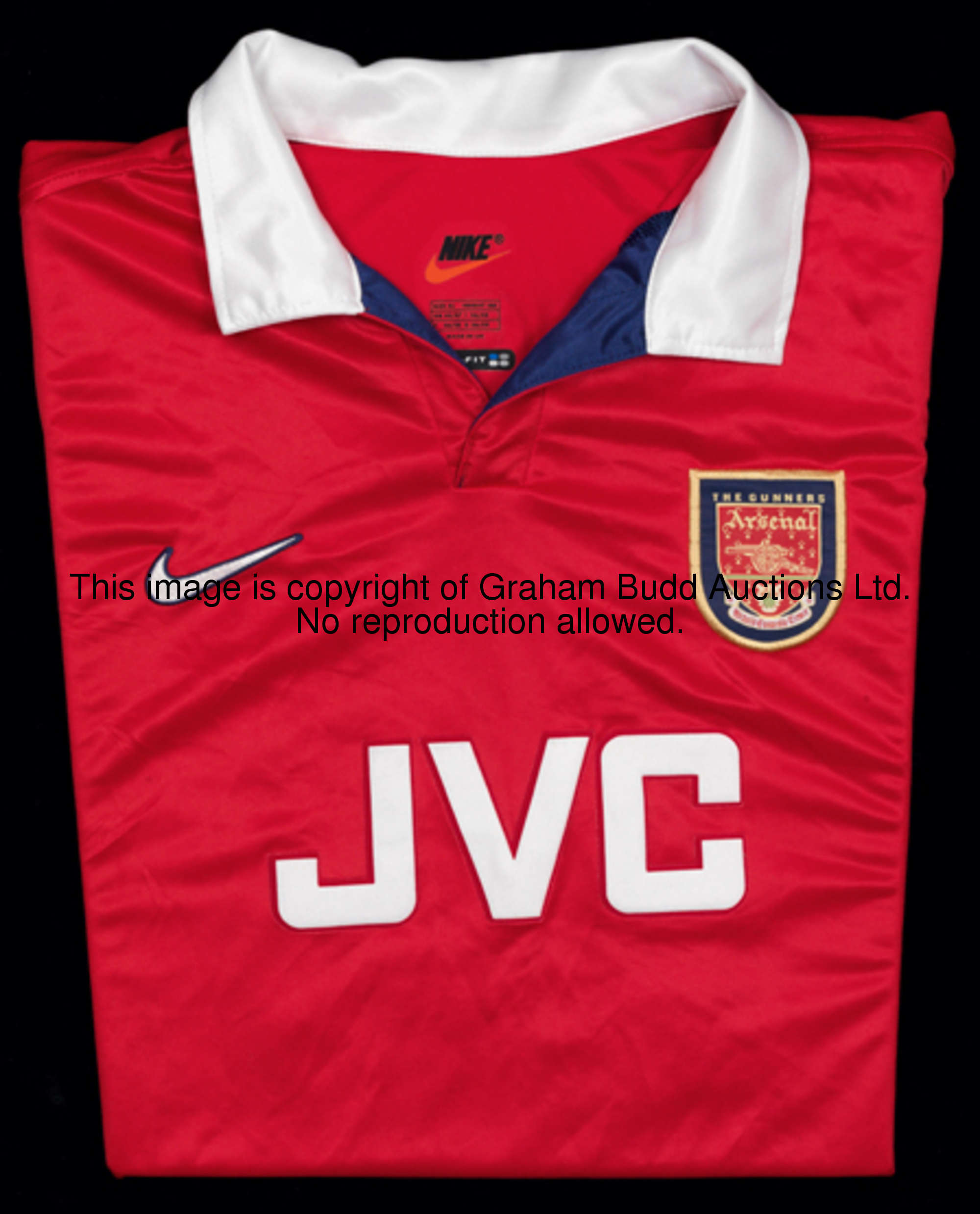 Matthew Upson: a red & white Arsenal No.20 Champions League jersey season 1998-99, short-sleeved, UE...