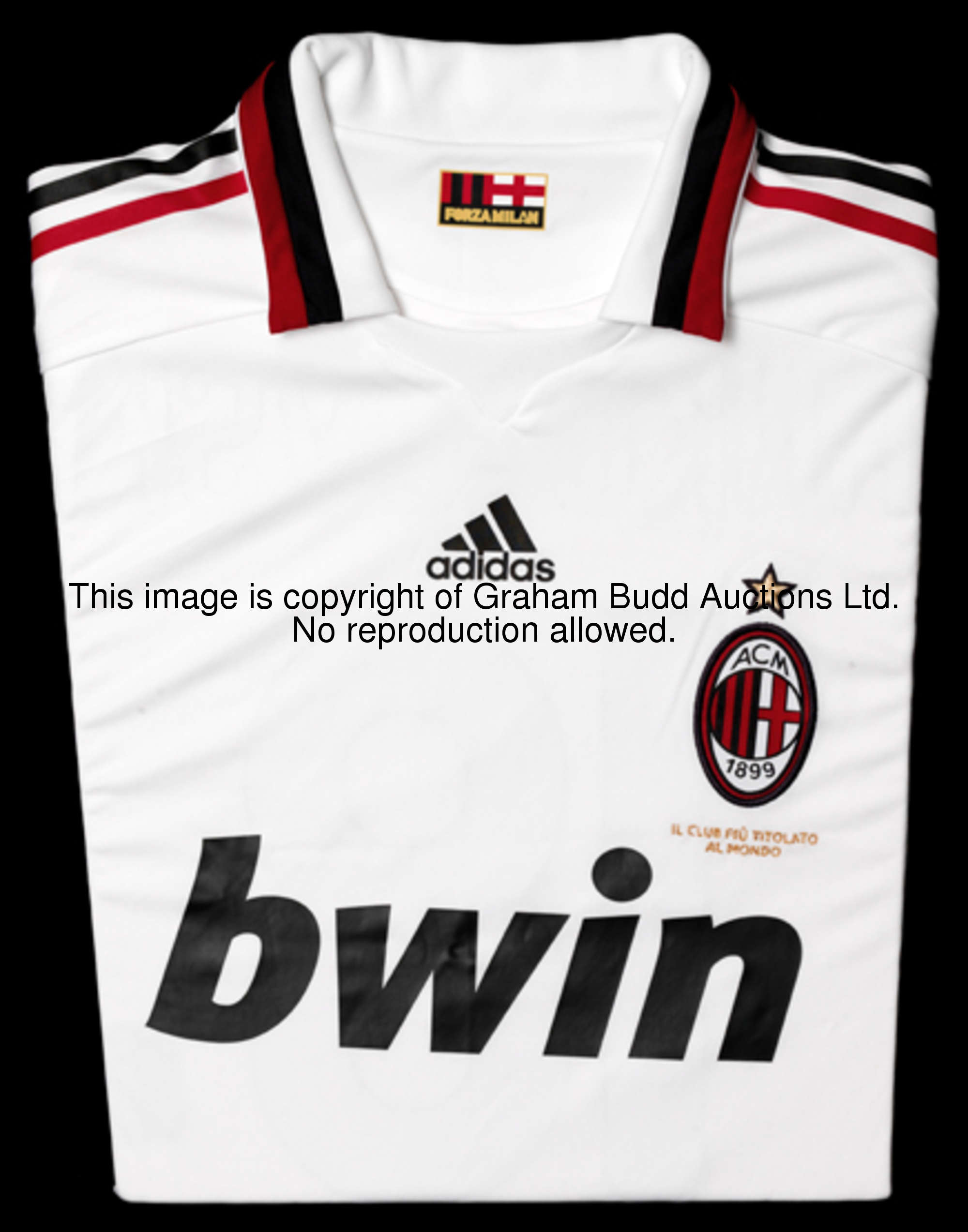 Marek Jankulovski: a white AC Milan No.18 change jersey from the 2009 World Football Challenge in th...