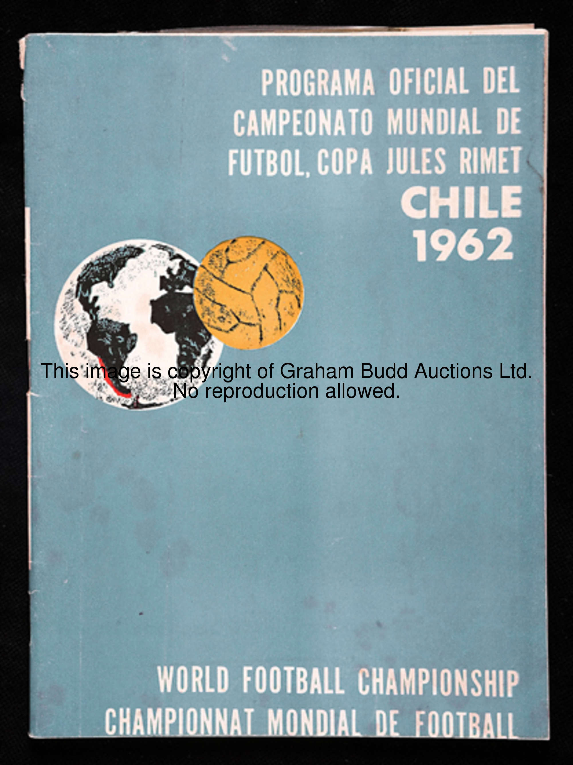 An official programme for the 1962 World Cup finals in Chile