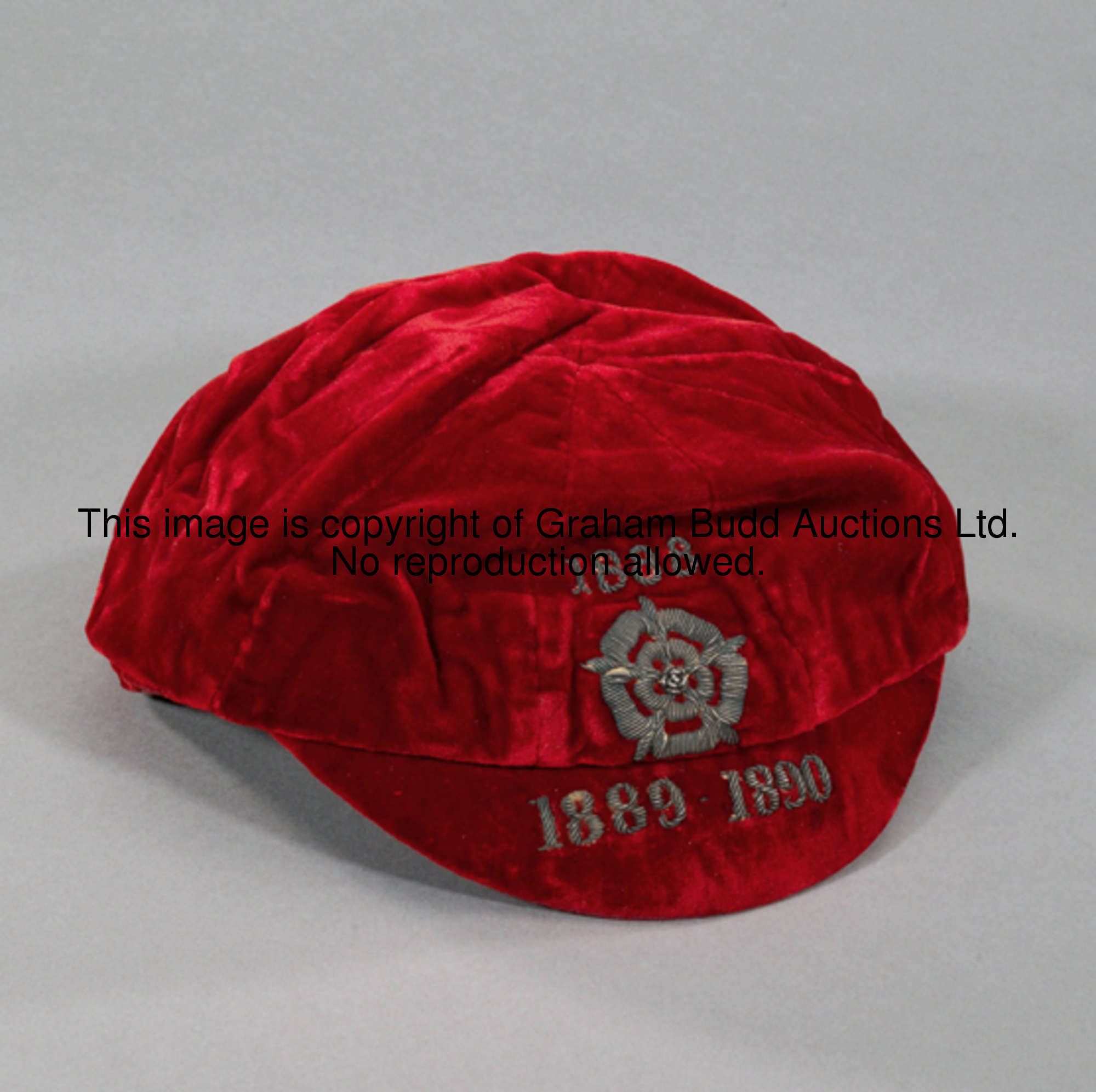 A red England v Wales international cap 1888-1890 (believed to be the oldest England v Wales cap eve...