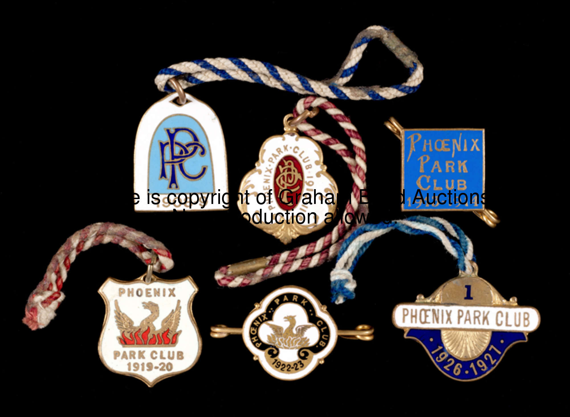 A good collection of 16 members' racing badges for the Phoenix Park Club including rare early