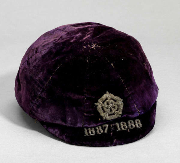 The first ever England cap won by a West Bromwich Albion player: Bob Roberts's purple England v Scot...