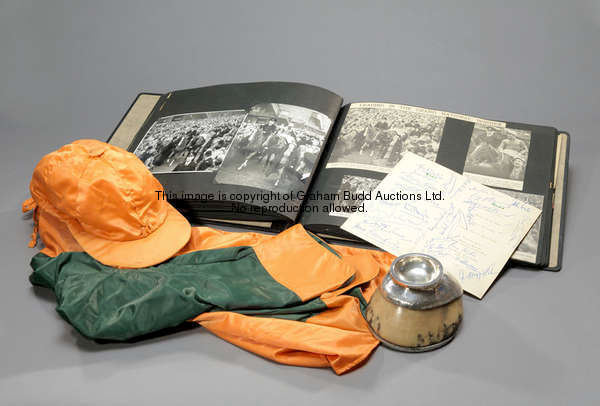 A collection of memorabilia relating to the 1957 Grand National winner Sundew, including a preserved...