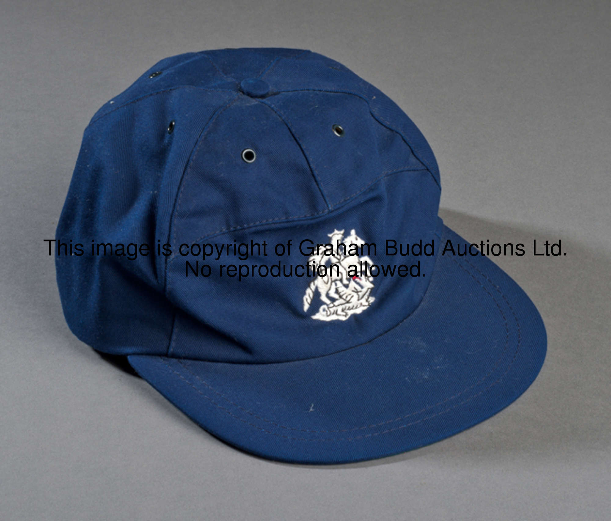 Purchase Order Number: MEM403: An Alec Stewart England one day international cap, A Corsair One-O-On...