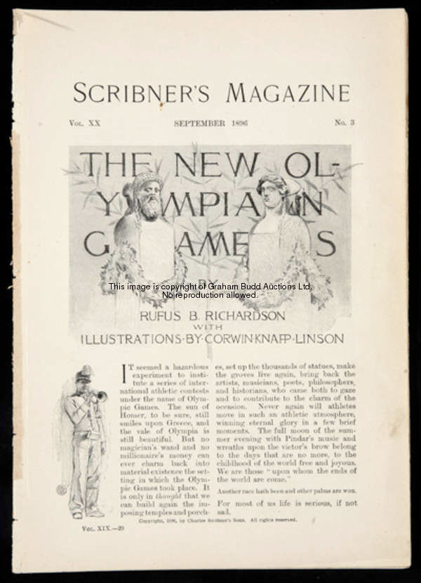 Scribner's Magazine, Vol. XX, No. 3, September 1895: THE NEW OLYMPIAN GAMES by Rufus B. Richardson, ...